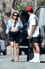 Pregnant SHAY MITCHELL Arrives at Sunday Afternoon BBQ in Malibu 08/25/2019