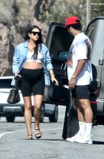Pregnant SHAY MITCHELL Arrives at Sunday Afternoon BBQ in Malibu 08/25/2019