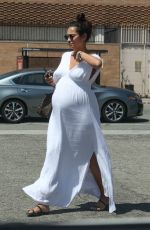 Pregnant SHAY MITCHELL Heading to Nail Salon in Los Angeles 08/16/2019