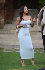 Pregtnant CHRISTINA MILIAN at an Event for Inspir-d in Los Angeles 08/20/2019