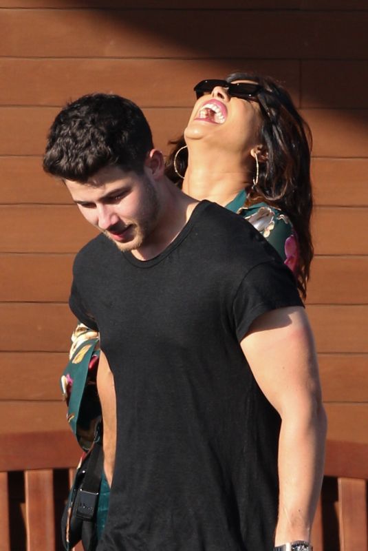 PRIYANKA CHOPRA and Nick Jonas Out in Boston 08/17/2019