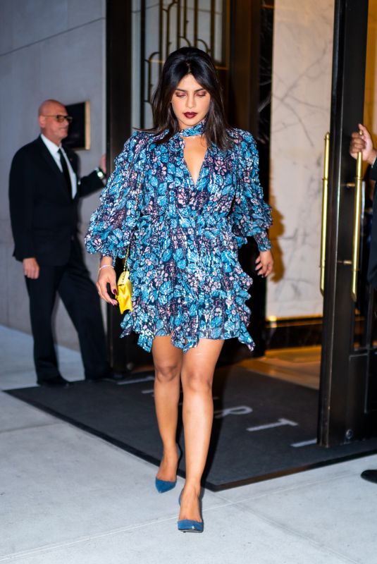 PRIYANKA CHOPRA Leaves Her Apartment in New York 08/30/2019
