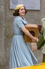 RACHEL BROSNAHAN on the Set of Marvelous Mrs. Maisel in New York 08/19/2019