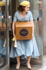 RACHEL BROSNAHAN on the Set of Marvelous Mrs. Maisel in New York 08/19/2019