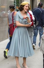 RACHEL BROSNAHAN on the Set of Marvelous Mrs. Maisel in New York 08/19/2019