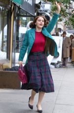 RACHEL BROSNAHAN on the Set of Marvelous Mrs. Maisel in New York 08/27/2019