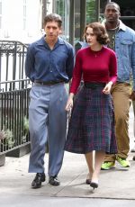 RACHEL BROSNAHAN on the Set of Marvelous Mrs. Maisel in New York 08/27/2019