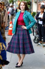 RACHEL BROSNAHAN on the Set of Marvelous Mrs. Maisel in New York 08/27/2019