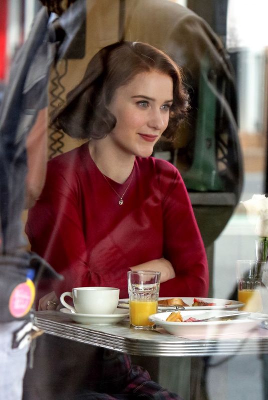 RACHEL BROSNAHAN on the Set of Marvelous Mrs. Maisel in New York 08/27/2019