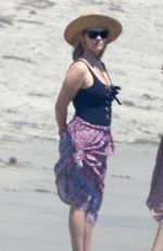 REESE WITHERSPOON in Swimsuit at a Beach in Malibu 08/25/2019