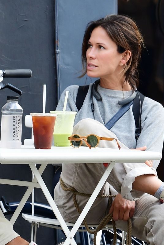RHONA MITRA Out for Juice Drink in Notting Hill 08/07/2019