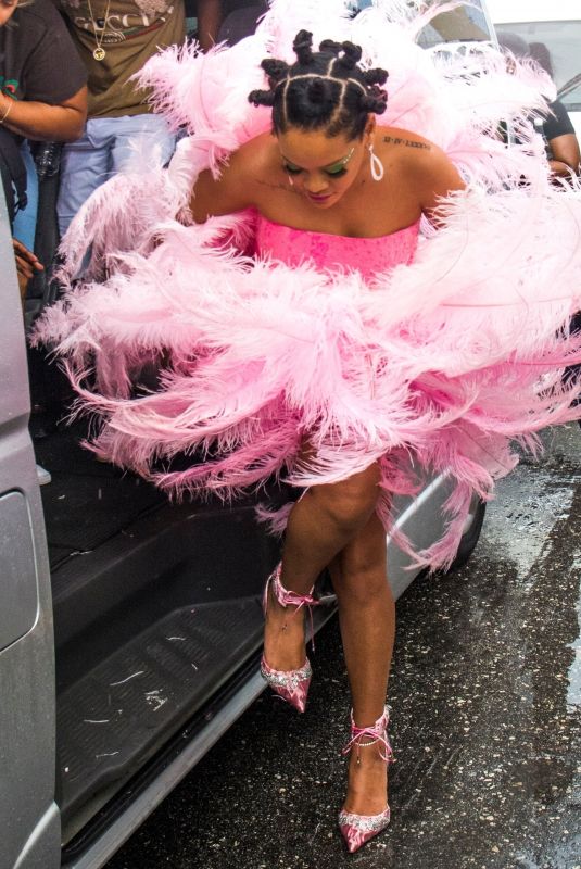 RIHANNA Arrives at Barbados Kadooment Day Parade 08/05/2019