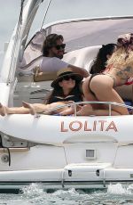 RITA ORA in Bikini at a Boat on Vacation in Ibiza 08/07/2019