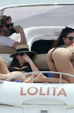 RITA ORA in Bikini at a Boat on Vacation in Ibiza 08/07/2019