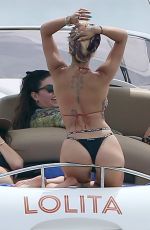 RITA ORA in Bikini at a Boat on Vacation in Ibiza 08/07/2019