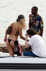 RITA ORA in Bikini on Vacation in Ibiza 08/07/2019
