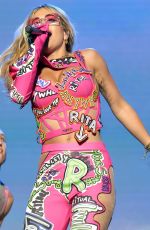 RITA ORA Preforms at a Concert in Croatia 08/31/2019