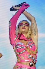 RITA ORA Preforms at a Concert in Croatia 08/31/2019