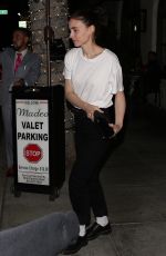 ROONEY MARA at Madeo Restaurant in Beverly Hills 08/02/2019