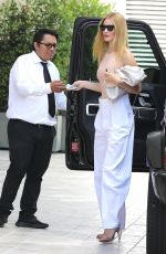 ROSIE HUNTINGTON-WHITELEY Arrives at a Business Lunch in Beverly Hills 08/15/2019