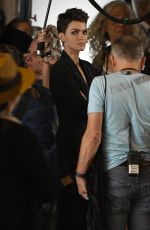 RUBY ROSE on the Set of Batwoman in Vancouver 08/02/2019