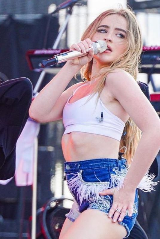 SABRINA CARPENTER Performs at a Concert in Osaka 08/17/2019