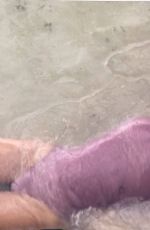 SALMA HAYEK in Swimsuit Rrelaxing at a Beach 08/20/2019 Instagram Pictures