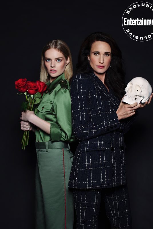 SAMARA WEAVING and ANDIE MACDOWELL in Entertainment Weekly, 2019