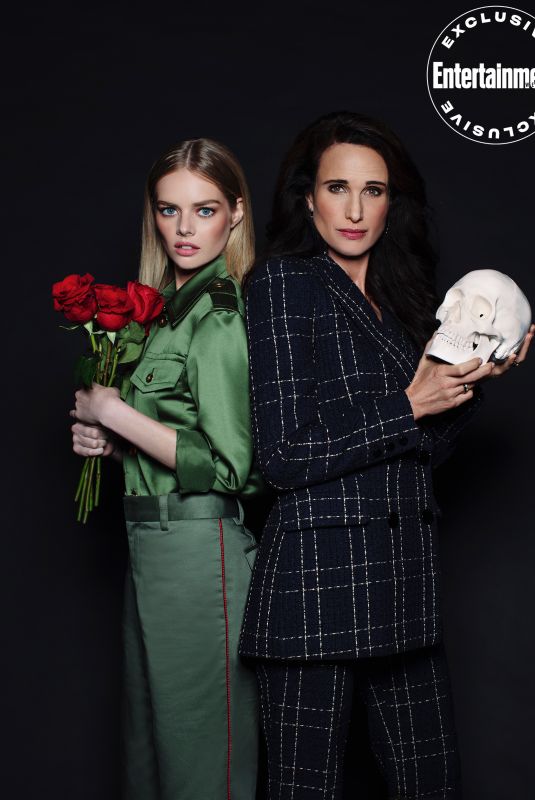 SAMARA WEAVING and ANDIE MACDOWELL in Entertainment Weekly, 2019