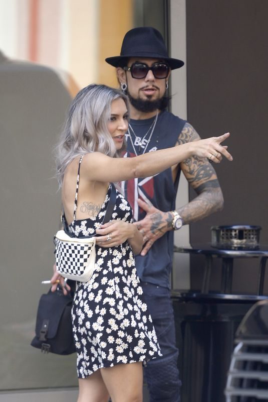 SAMIRE ARMSTRONG and Dave Navarro Out in New York 08/15/2019