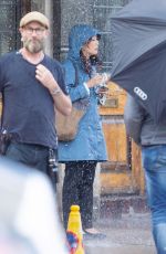 SANDRA OH on the Set of Killing Eve New Season in London 08/20/2019