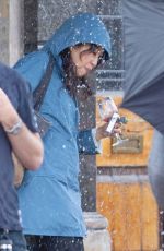 SANDRA OH on the Set of Killing Eve New Season in London 08/20/2019