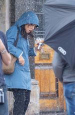 SANDRA OH on the Set of Killing Eve New Season in London 08/20/2019