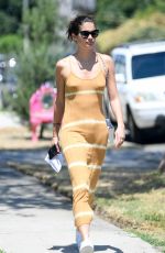 SARA SAMPAIO Rocks Trendy $4k White Chanel Classic Bag Out in Los Angeles 08/06/2019