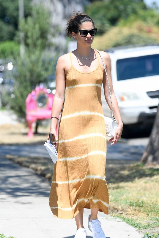 SARA SAMPAIO Rocks Trendy $4k White Chanel Classic Bag Out in Los Angeles 08/06/2019