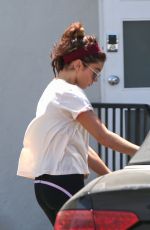 SARAH HYLAND at a Gym in Los Angeles 08/26/2019