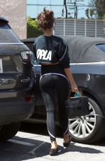 SARAH HYLAND Leaves a Gym in Los Angeles 08/11/2019