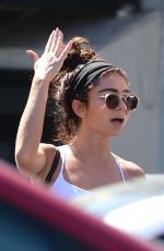 SARAH HYLAND Leaves a Gym in Los Angeles 08/20/2019