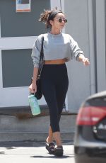SARAH HYLAND Leaves Pilates Class in Los Angeles 08/12/2019
