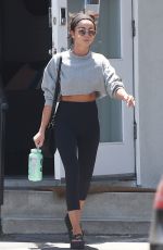 SARAH HYLAND Leaves Pilates Class in Los Angeles 08/12/2019