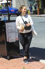 SARAH PAULSON Out for Iced Drink in Hollywood 08/15/2019