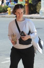 SARAH PAULSON Out for Iced Drink in Hollywood 08/15/2019