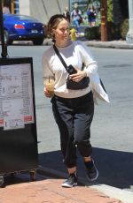SARAH PAULSON Out for Iced Drink in Hollywood 08/15/2019