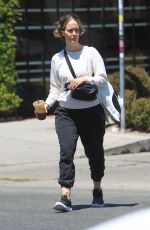 SARAH PAULSON Out for Iced Drink in Hollywood 08/15/2019