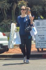 SARAH PAULSON Out Shopping on Melrose Place in Hollywood 08/07/2019