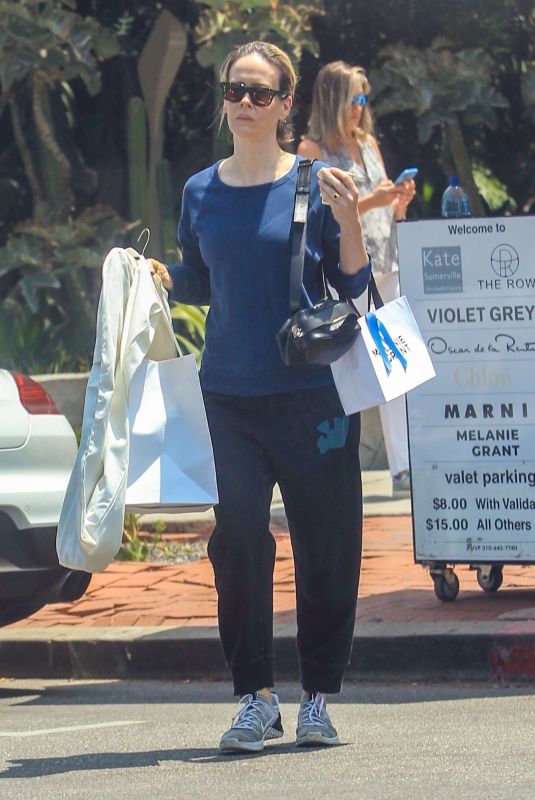 SARAH PAULSON Out Shopping on Melrose Place in Hollywood 08/07/2019