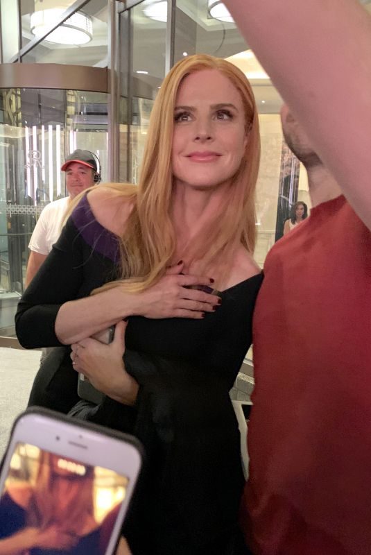 SARAH RAFFERTY on the Set of Suits Final and Last Episode in Toronto 08/19/2019