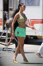 SAWEETIE on the Set of a Photoshoot in Venice Beach 08/15/2019