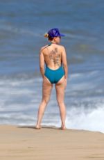 SCARLETT JOHANSSON in Swimsuit at a Beach in New York 08/11/2019