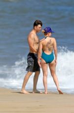 SCARLETT JOHANSSON in Swimsuit at a Beach in New York 08/11/2019
